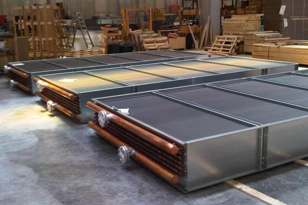 CuAl air heaters, industrial execution